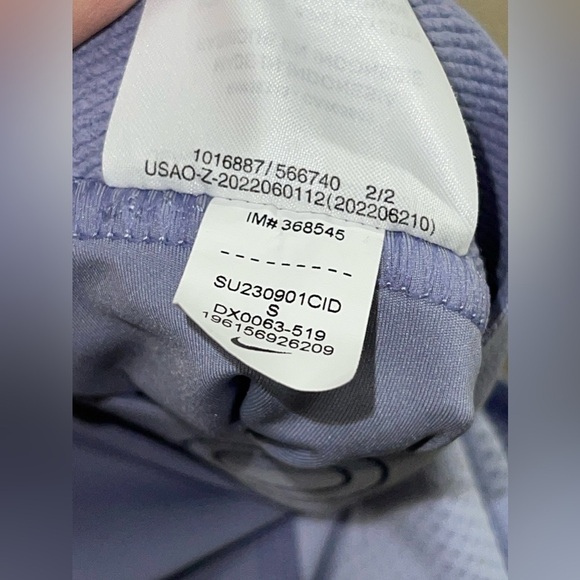 Nike Women's Pro High-Waisted 7/8 Training Leggings in Purple Size Small - Picture 8 of 9